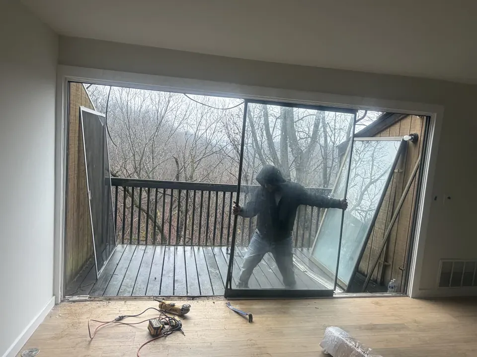 Window and patio door work: Window and sliding patio door installation and finish work.