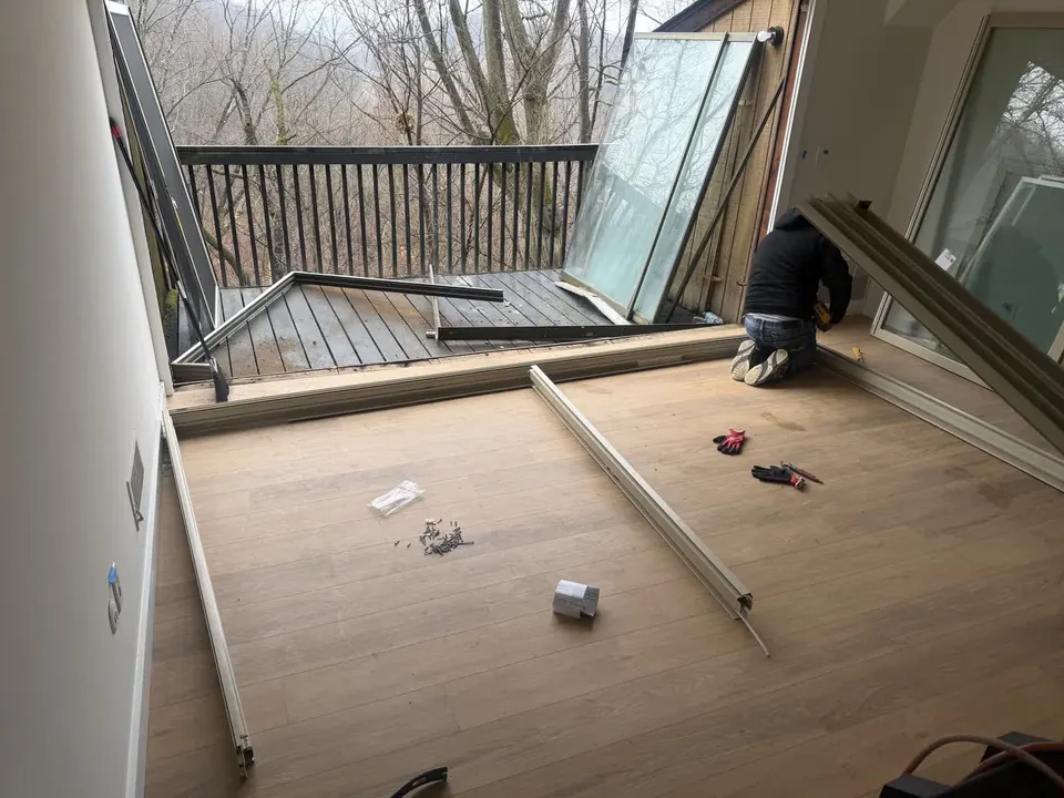 Window and patio door work: Window and sliding patio door installation and finish work.