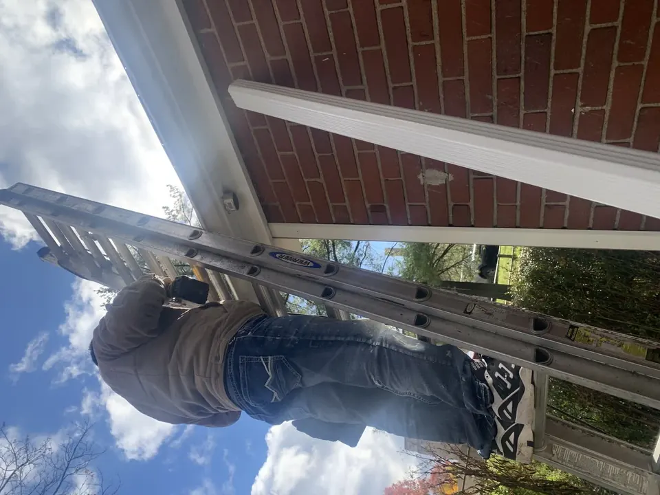 Roofing and exterior repairs: Roofing and exterior work, including visible shingle and trim repairs.